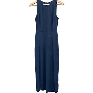 Banana Republic Womens Sleeveless Maxi Dress Size 2 Navy Polyester